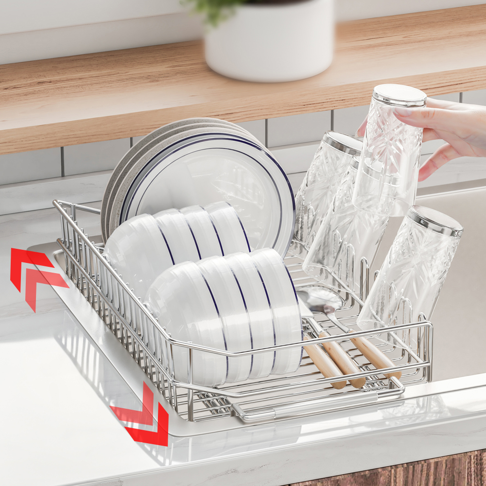 304 싱크대 그릇거치대 설거지물받이 텀블러 식기건조대 틈새 와이드 A형