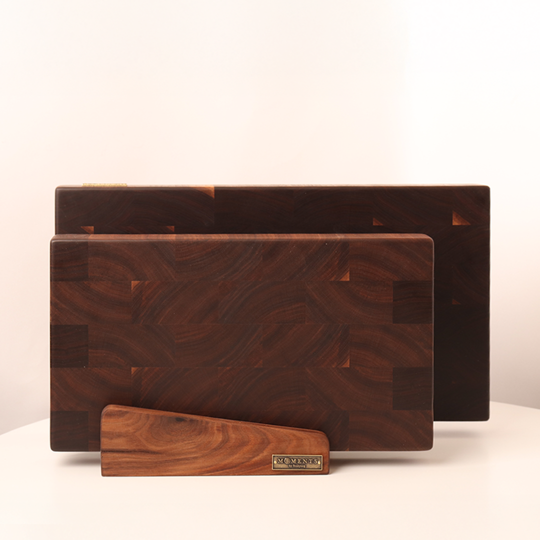 감성모먼트 엔드그레인 도마 호두나무 각인 월넛 고급 답례품
