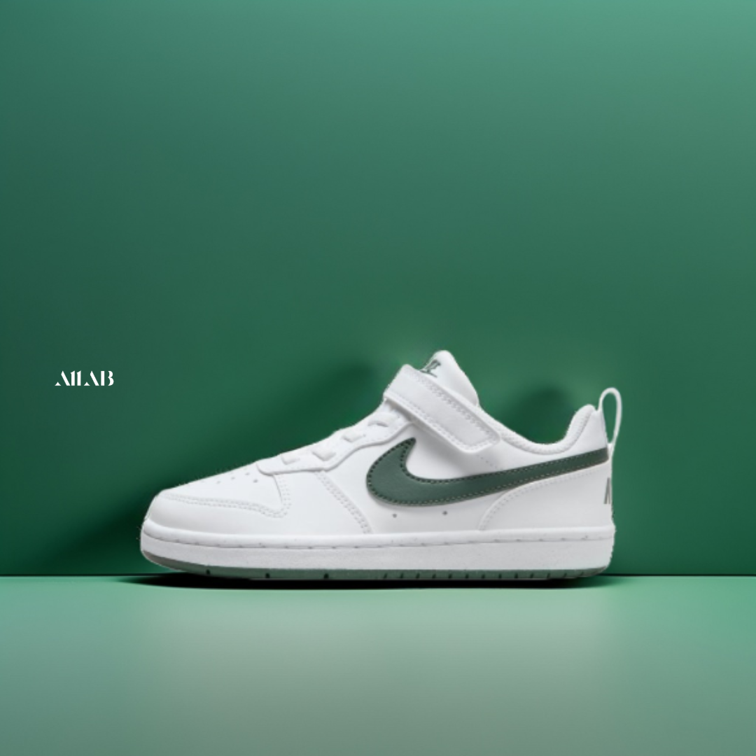 [오늘출발] 나이키 키즈 운동화 코트 버로우 로우 어린이 아동 끈없는 벨크로 신발 빈티지그린, 200