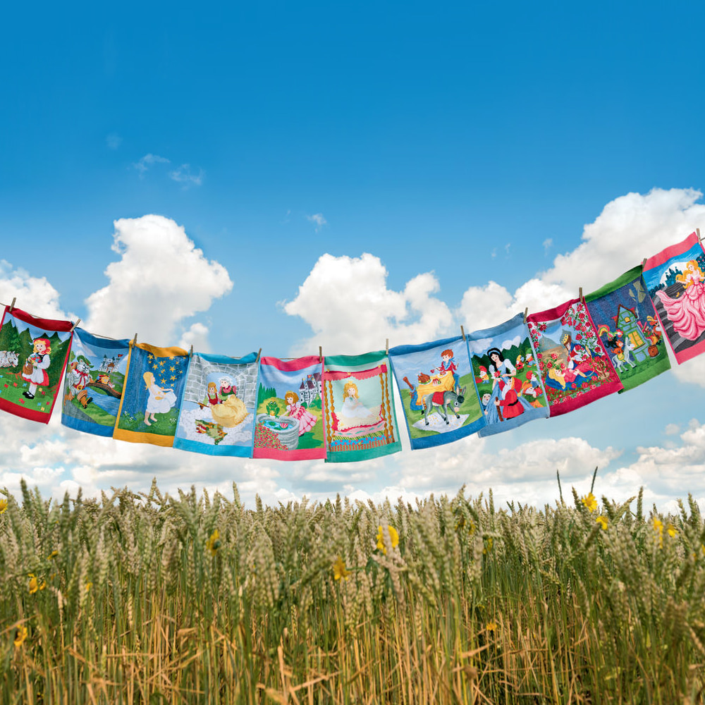 훼이라 잠자는 숲속의공주 핸드타월 37x50cm 독일직수입 먼지없고 부드러운 프리미엄 수건