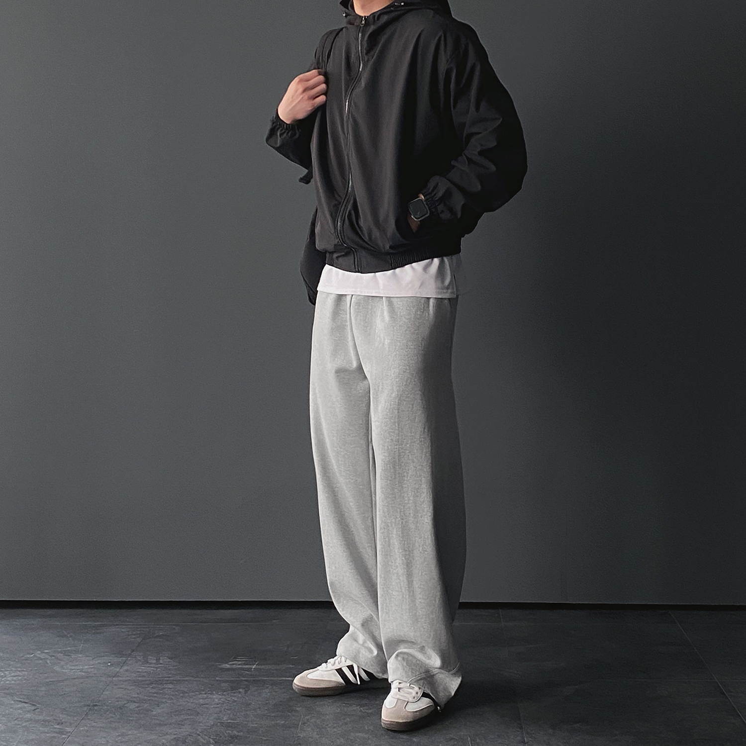 스웻팬츠 스웨트팬츠 남자와이드트레이닝 - 상세 이미지 4