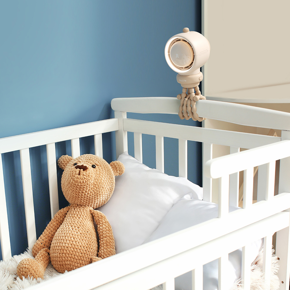 클립형 아기 유모차 선풍기 거치대 문어발 선풍기 악세사리 자동회전 필터