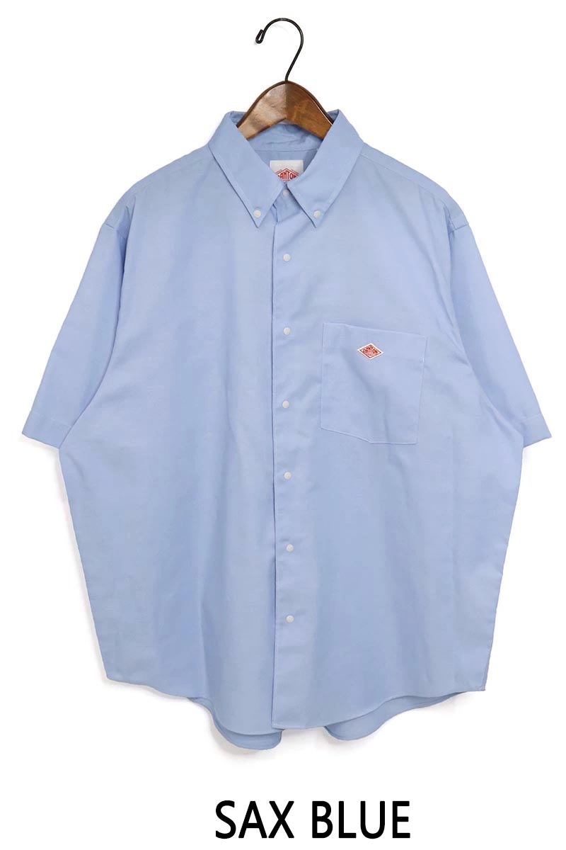 단톤 남성 스냅버튼 다운 반팔셔츠 DT-B0337POD NAVY GREEN CHECK 40 - 상세 이미지 3