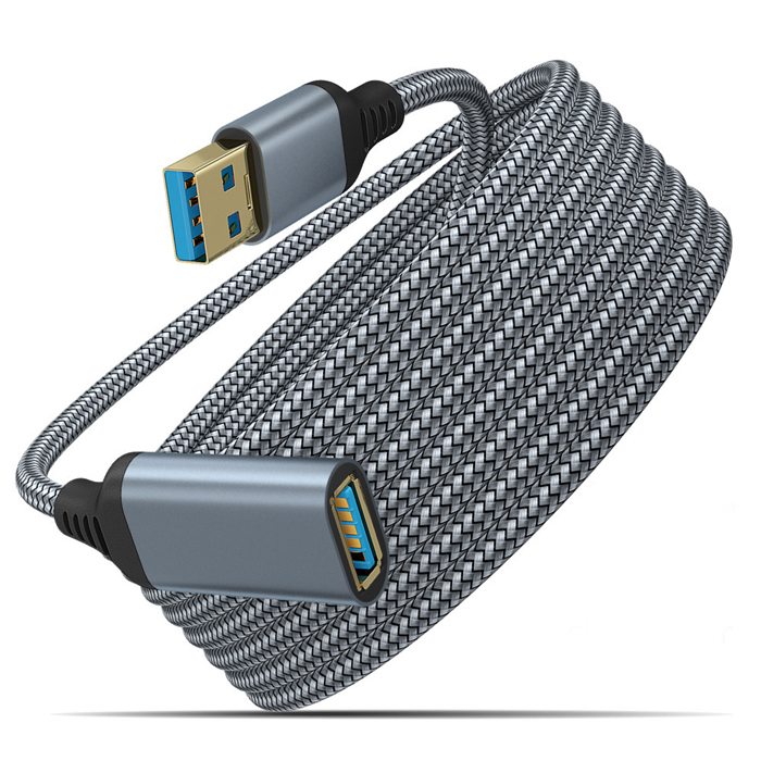 금도금 3.0 USB연장선 케이블 빔프로젝트 외장하드 콘솔 3m, 1개