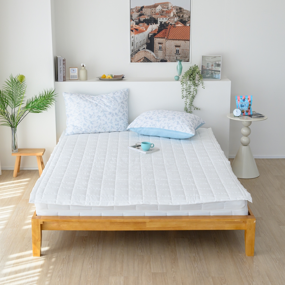 나라데코 듀라론 냉감 퀼팅 화이트 여름 침대 냉감패드 SS