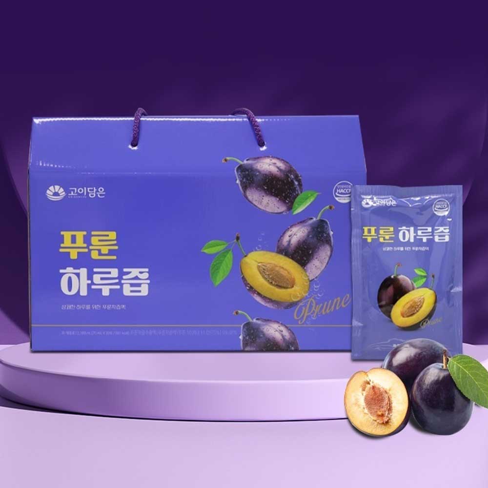딥 푸룬주스 푸룬착즙쥬스 푸른 프룬 푸룬즙 효과 효능 30개입 - 상품 이미지