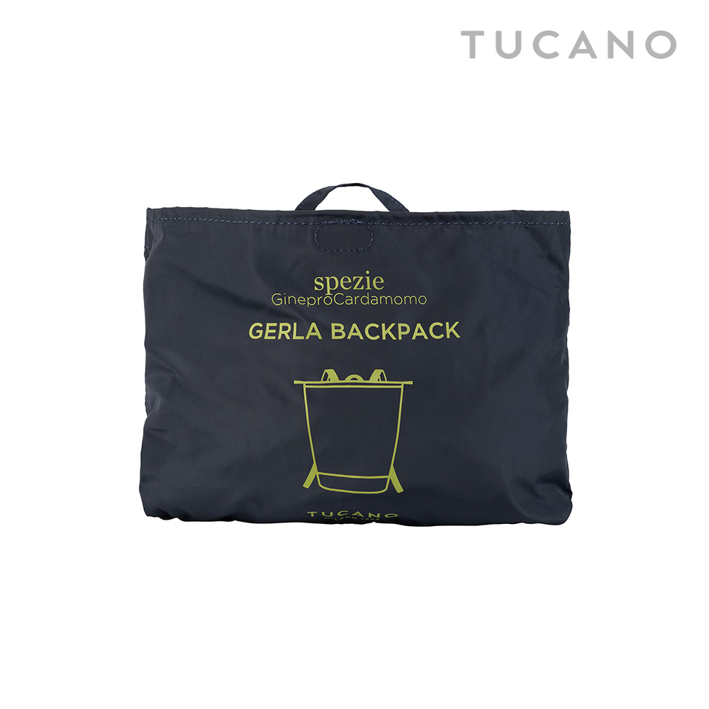투카노 GERLA 초경량 가벼운 접이식 백팩 폴딩 가방 eco에디션 블루 - 상세 이미지 5