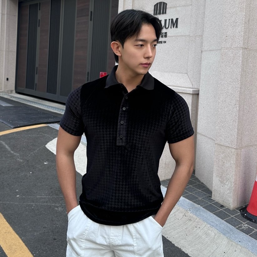 머슬핏 반팔 짐웨어 헬스반팔 - 상품 이미지