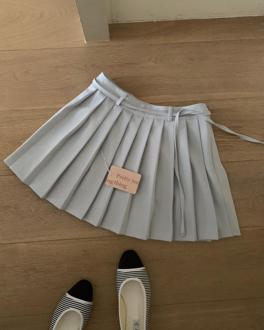 [💓a라인치마] 프리티영띵 달바 플리츠 미니 주름 스커트 2color 상세 이미지 1