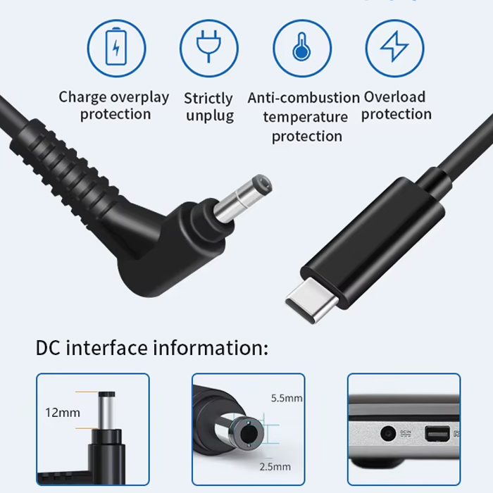 노트북 충전기 C타입TODC 충전케이블 레노버 ASUS 한성MSI DELL 올인원C - 상세 이미지 2