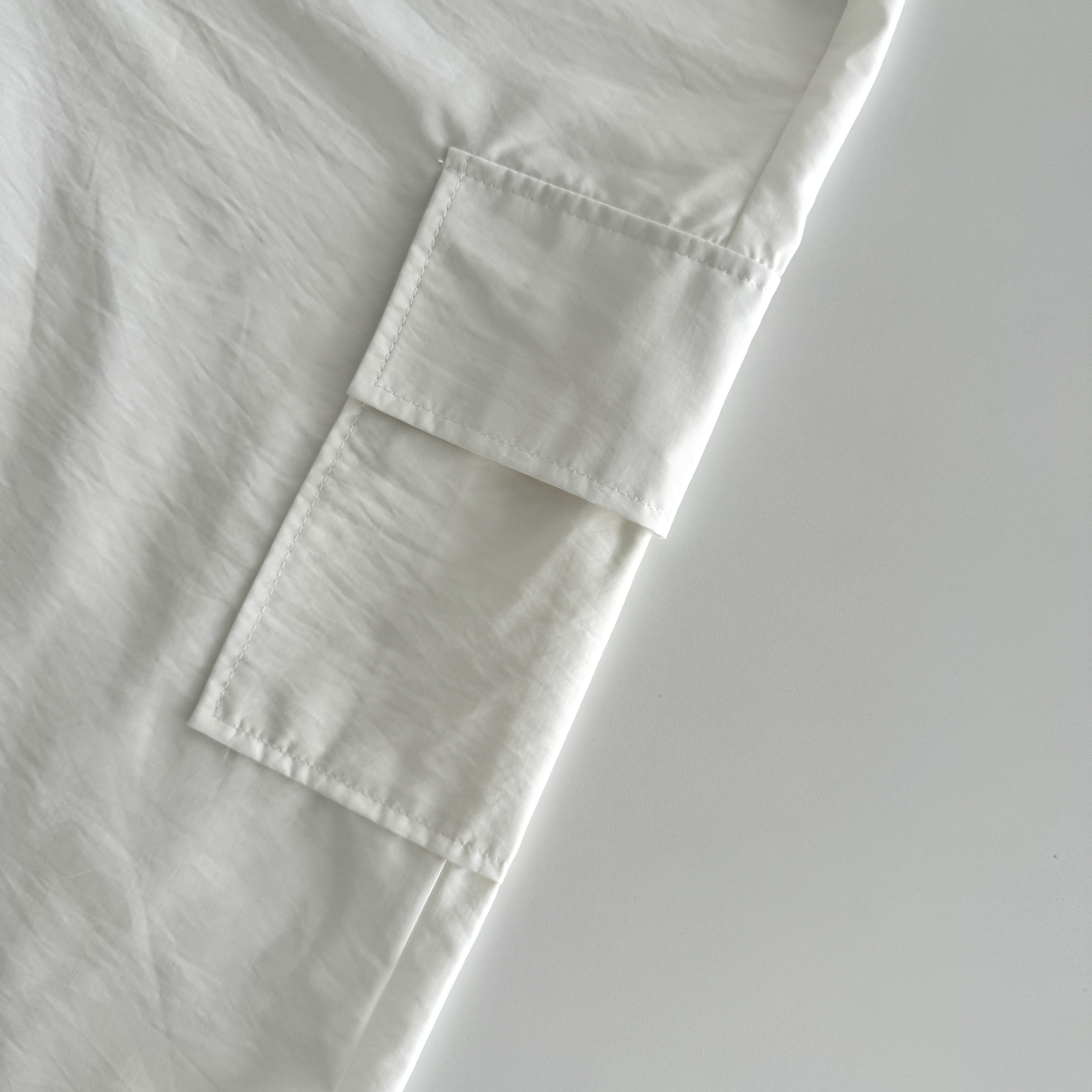 고무줄 통 키작녀 냉장고 바지 핀턱와이드 조커 팬츠 화이트, FREE(One size) - 상세 이미지 4