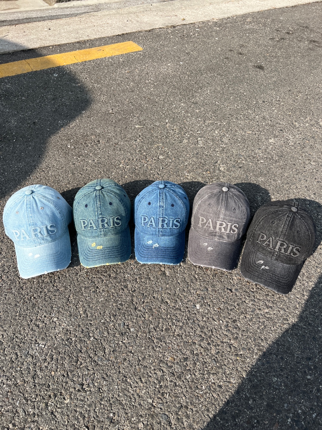 파리 데님 볼캡 5COLOR 깊은핏 모자 에이오알닷 - 상품 이미지