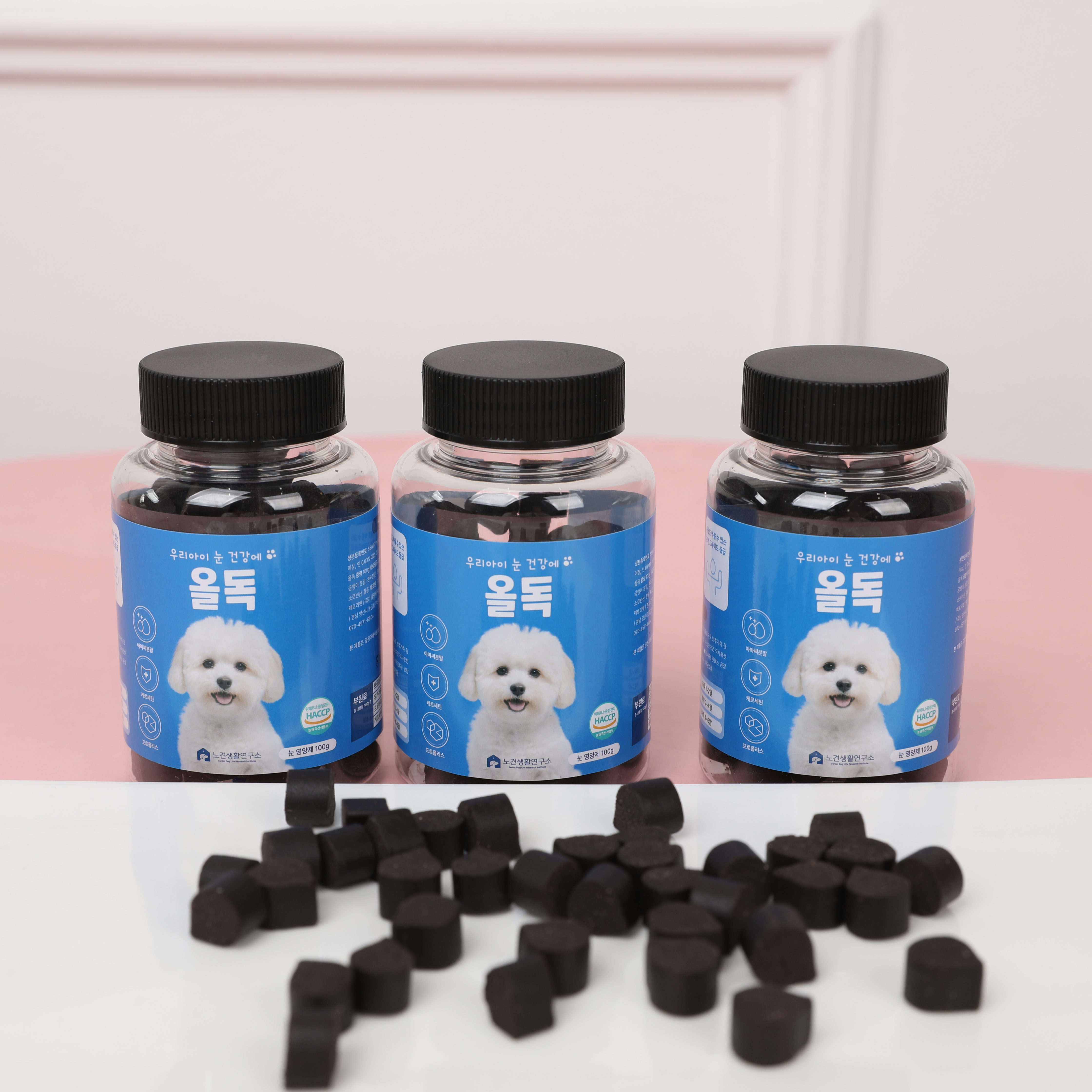 올독 강아지 눈 영양제 눈물자국 노령견 백내장 항산화제 루테인 눈건강, 100g, 2개 이미지 3