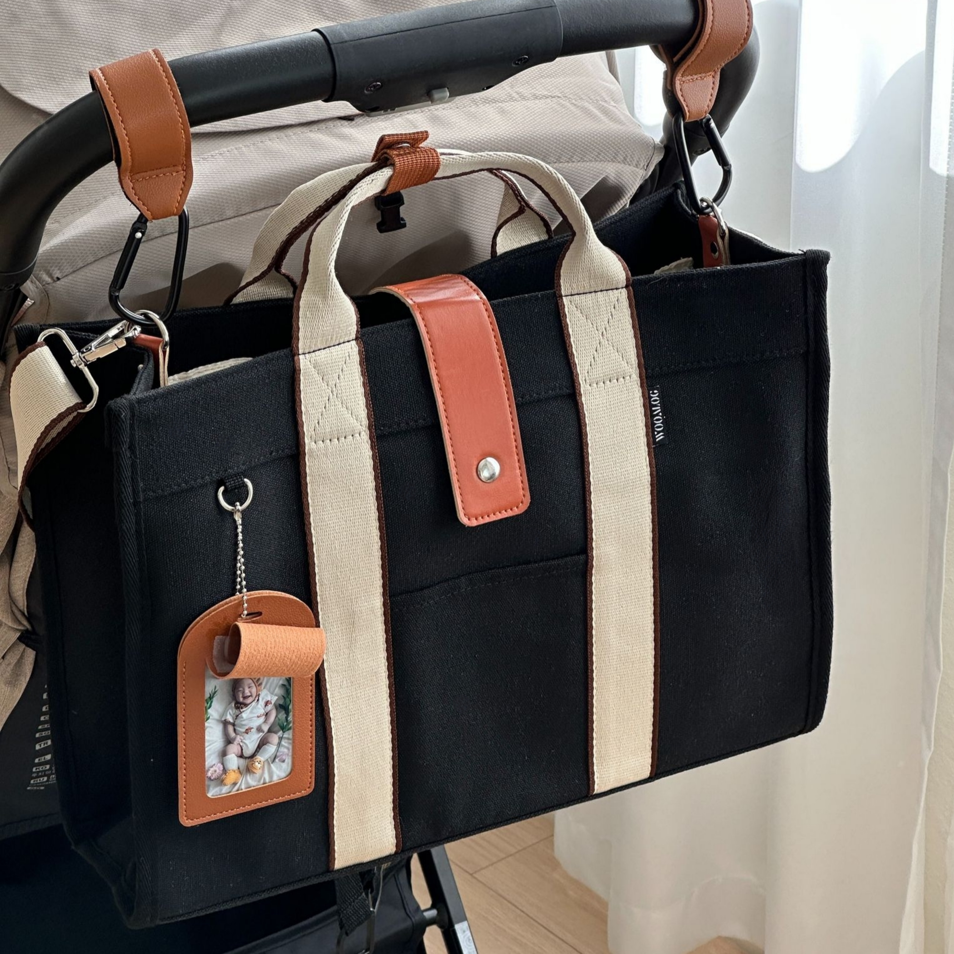 우아로그 기저귀가방 아기짐가방 유모차 출산