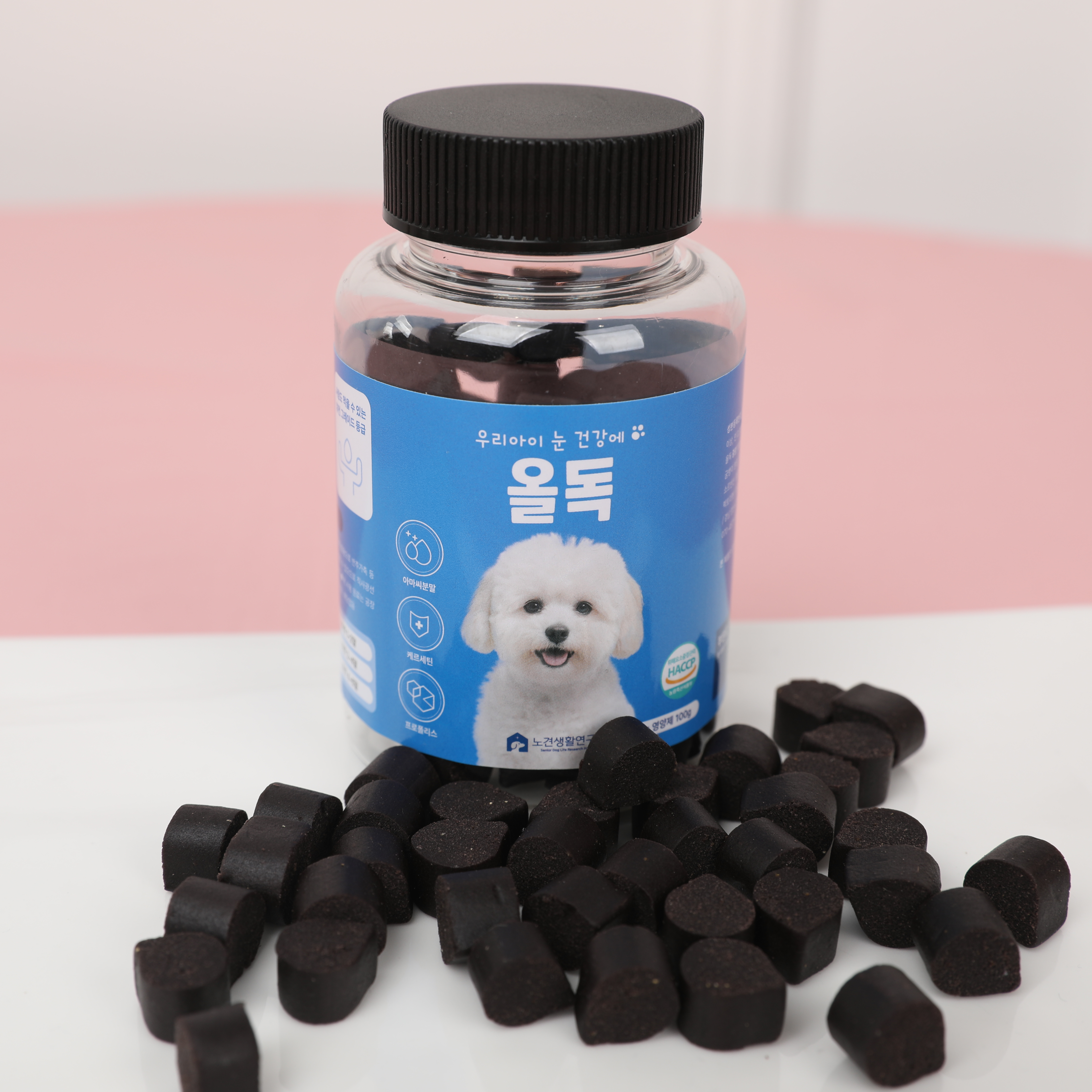 올독 강아지 눈 영양제 눈물자국 노령견 백내장 항산화제 루테인 눈건강, 100g, 2개 이미지 4