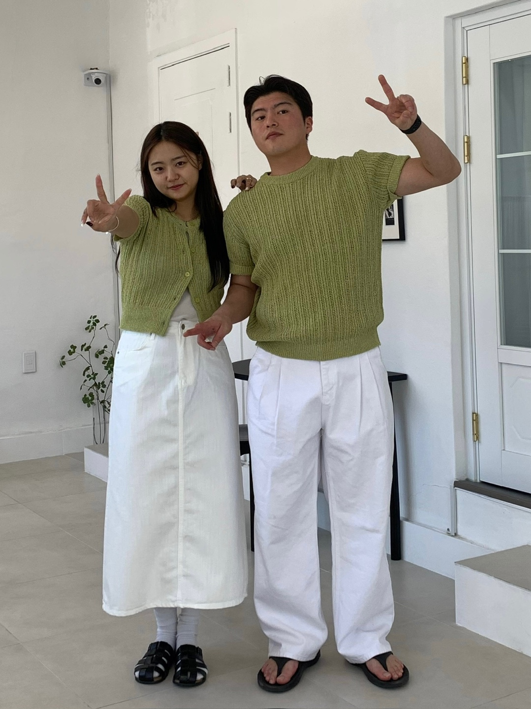 화이트데님스커트 뒷트임 a라인 롱청치마 - 상세 이미지 5