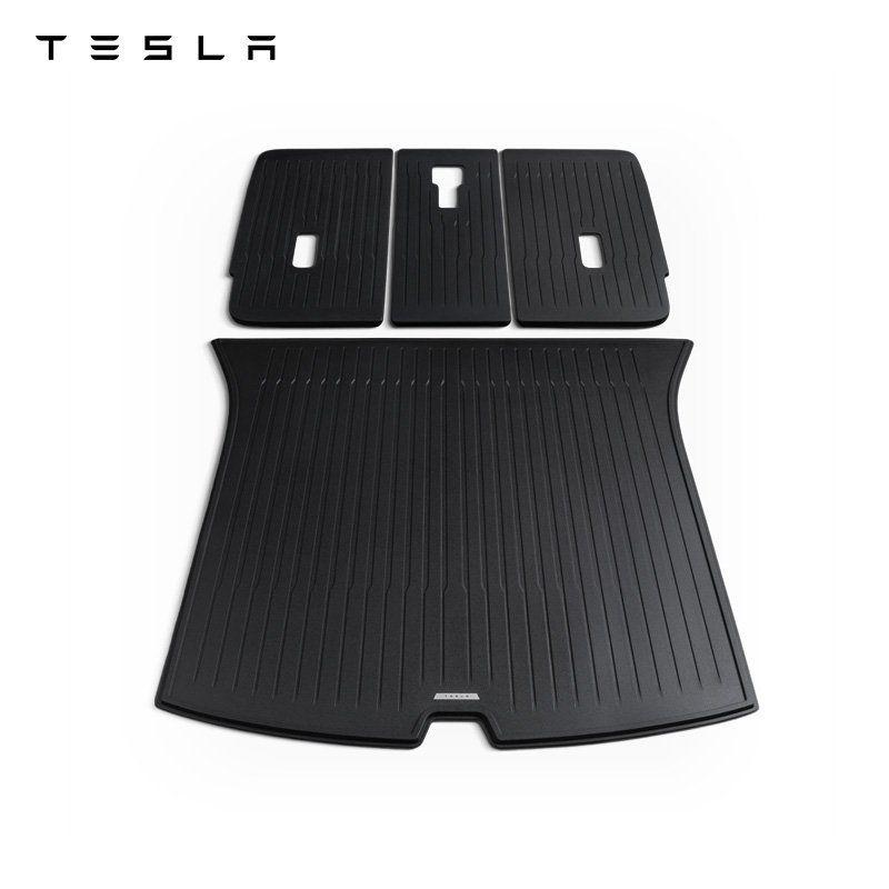 테슬라 Tesla 주니퍼 모델 Y 전천후 트렁크 패드 + 후면 좌석 먼지 보호 - 상품 이미지