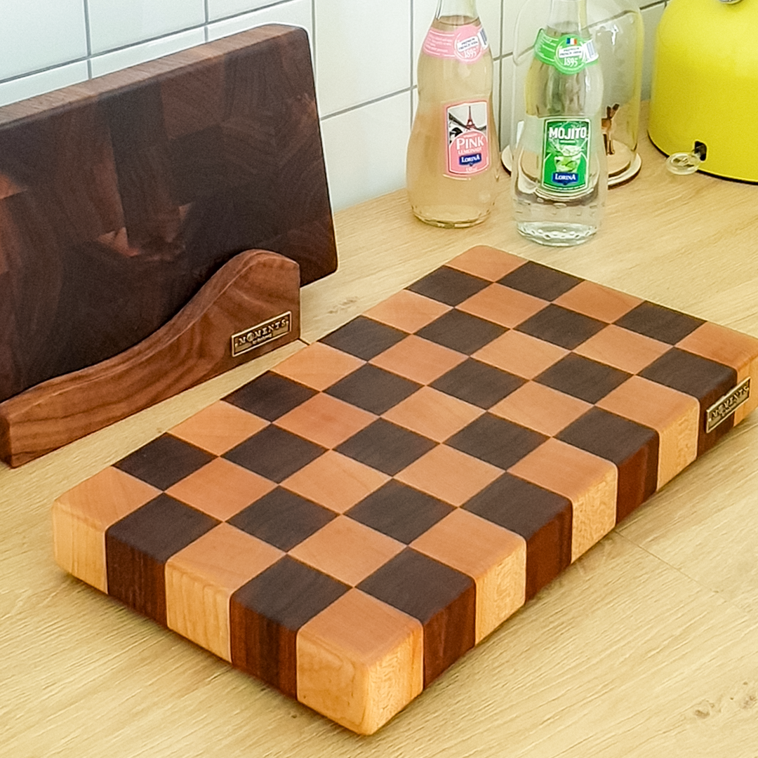 감성모먼트 나무도마 엔드그레인 나무 각인 원목 플레이팅 체스 도마