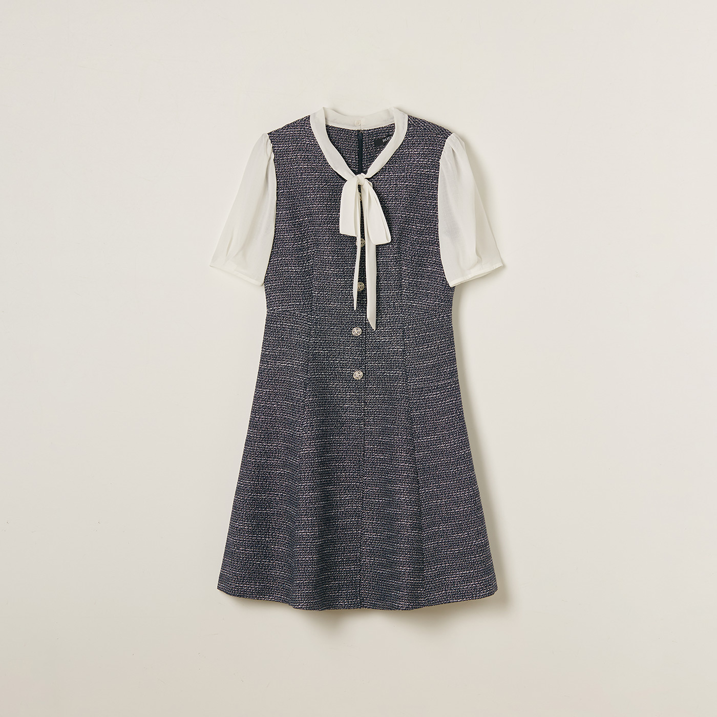 로엠 타이형 트위드 미니 원피스 RMOWF25S11