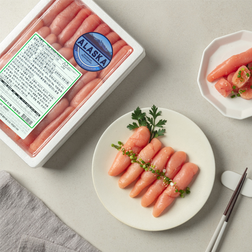 부산 덕화명란 대용량 백명란S 1kg 알래스카산 (업소용 벌크 저염 무색소 요리용 미국)