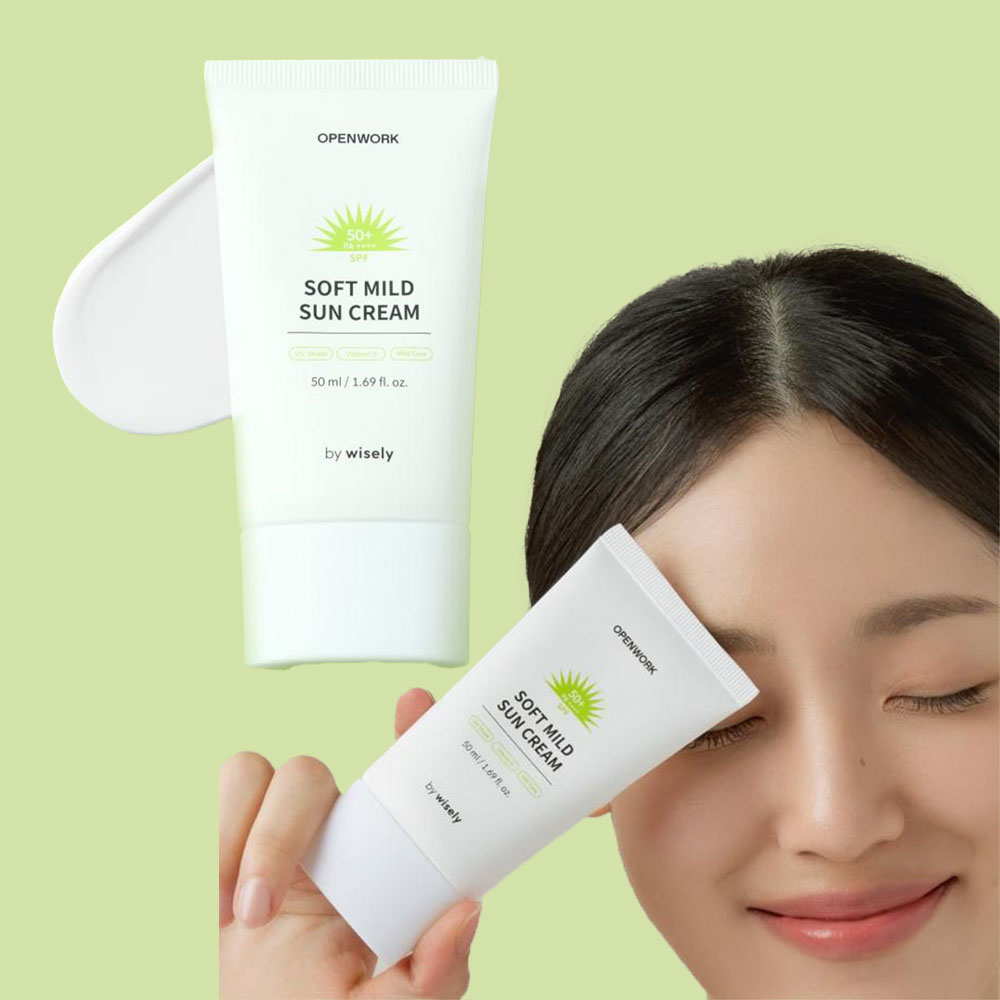 눈시림없는 이지워시 올리브영 파데프리 톤업 여드름 선크림 썬크림 50ml - 상품 이미지