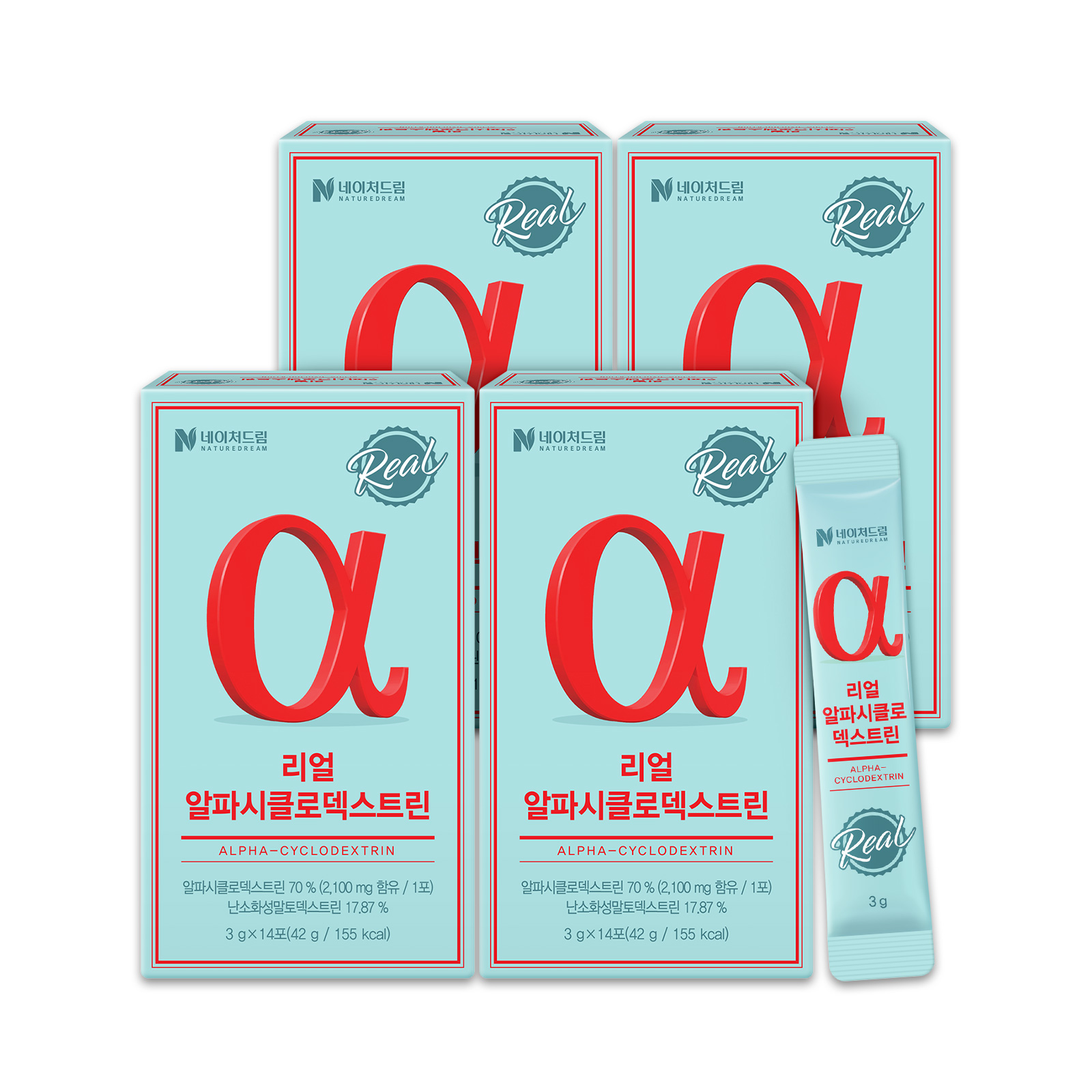 리얼 알파시클로덱스트린 14포 x 4박스 (8주분) 알파CD 제로파우더 알파시디 난소화성말토덱스트린 - 상세 이미지 4