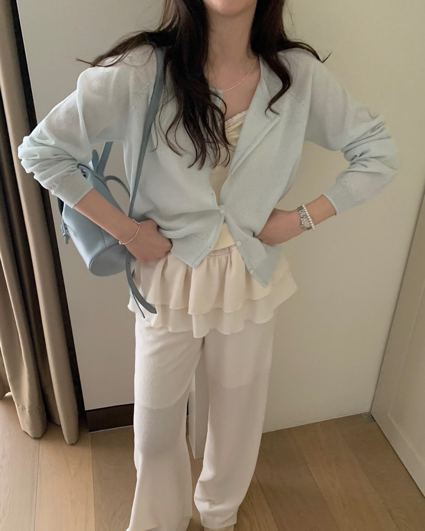 [💙여름가디건] 프리티영띵 루즈 린넨 얇은 살안타 가디건 5color 상세 이미지 6