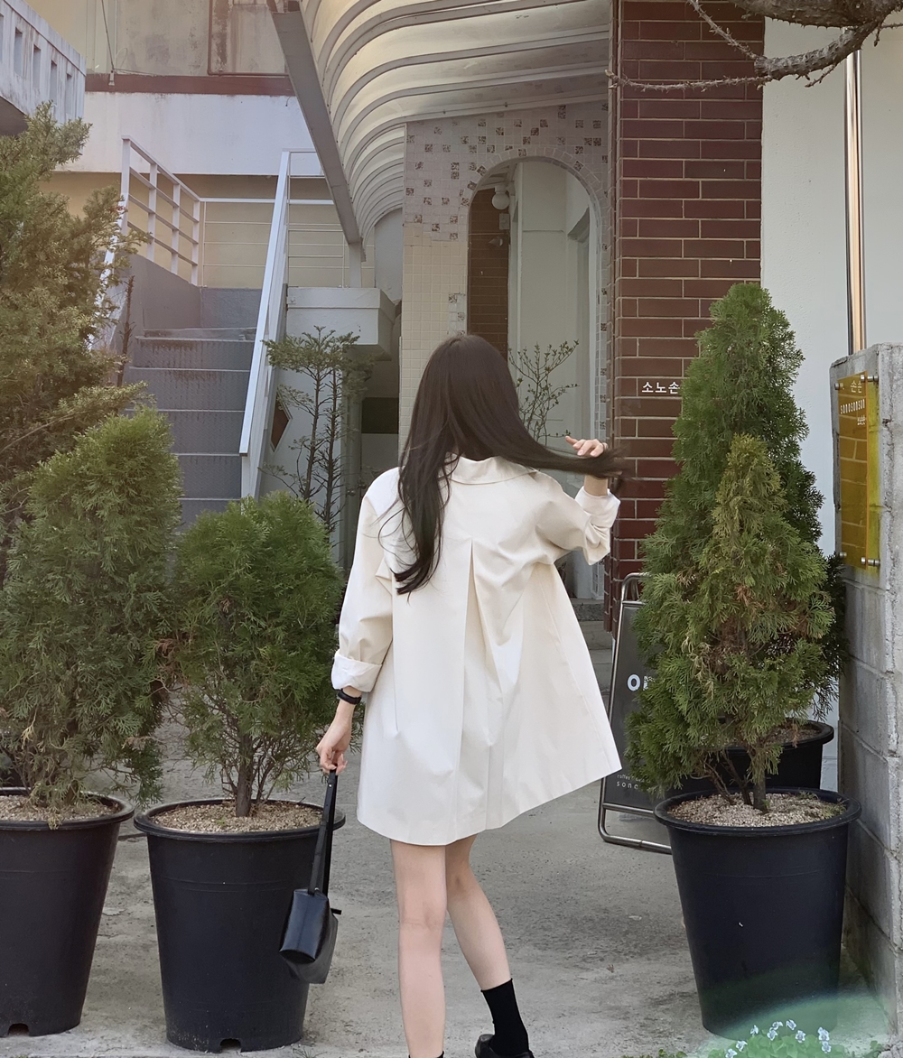 코스 하프 트렌치 코트 자켓 상세 이미지 35