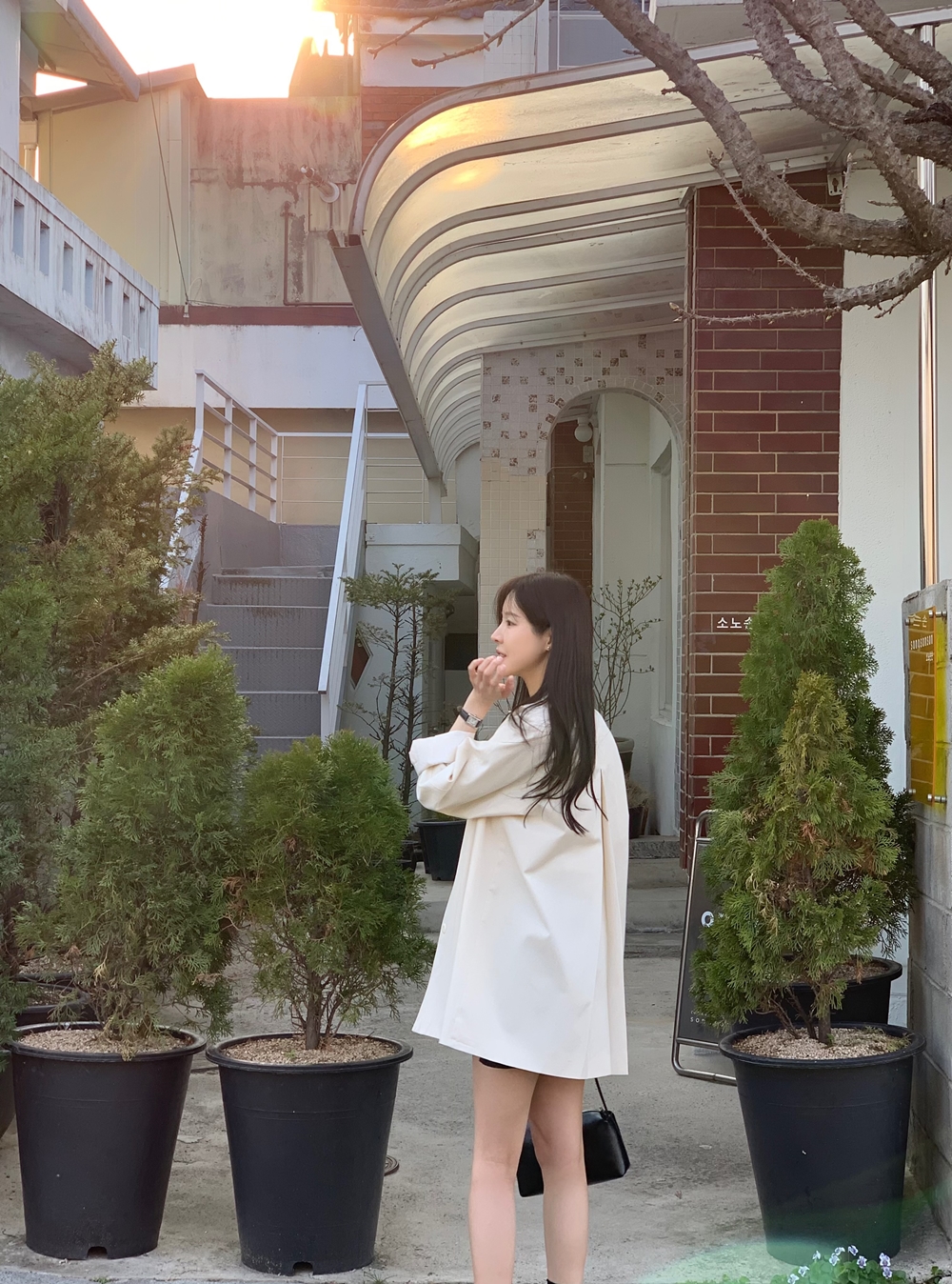 코스 하프 트렌치 코트 자켓 상세 이미지 34