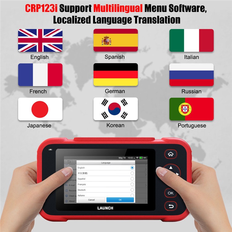 차량용스캐너 차량진단기 엔진 런치 점검 CRP123E2.0 - 상세 이미지 2