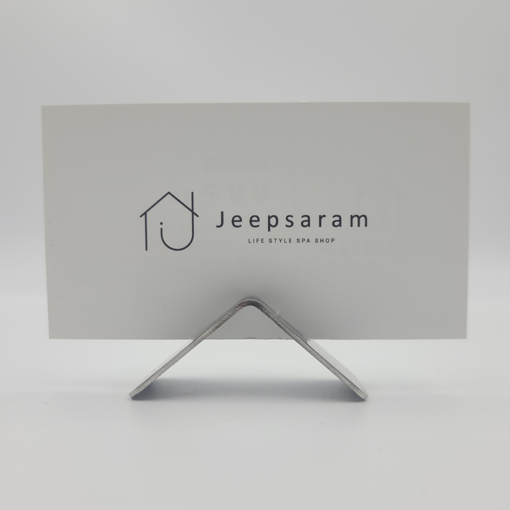명함 꽂이 스텐 가격표 거치대 홀더 카드 사진 Jeepsaram - 상세 이미지 2