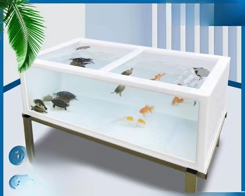 업소용 수족관 배수구 물고기 탱크 브리딩 격리통 아쿠아 제트 검정120x60x40cm하단행+아연도금철 - 상품 이미지