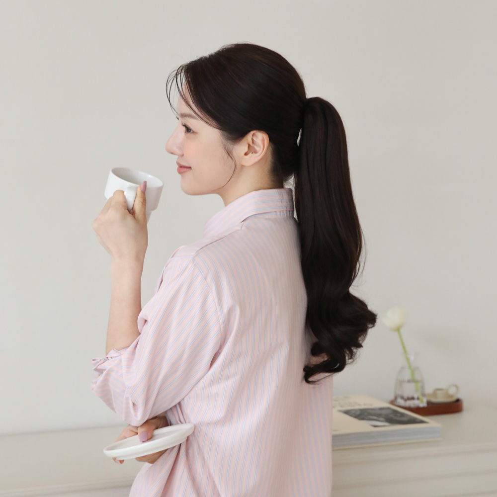 포니테일가발 달비 집게가발 롱레이어드 S컬 - 상세 이미지 3