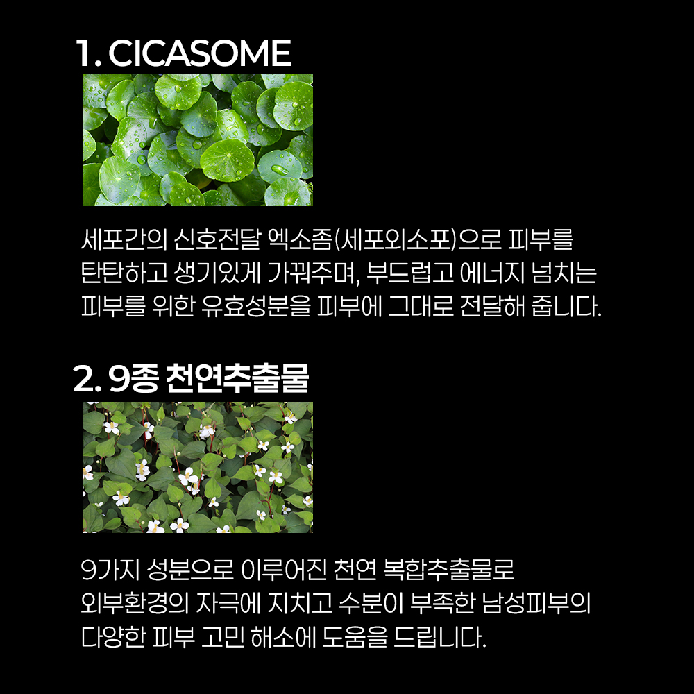 [남성] 에인트오버 에너자이징 올인원 [리프레쉬 스킨 / 모이스춰 로션] [205ml] 진정 각질 모공 피부결정돈 기능성화장품 천연추출물 펩타이드 비타민 복합처방 - 상세 이미지 3
