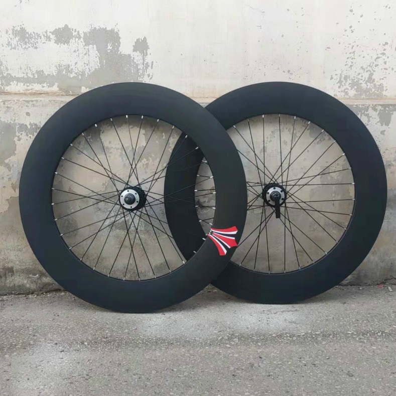 70cm 자전거휠 알루미늄 바퀴 로드 휠셋 90mm 앞뒤쌍 - 상품 이미지