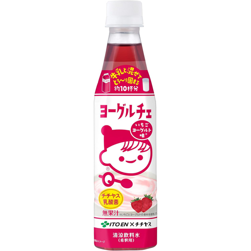 이토엔 치치야스 요구르체 딸기 340ml / 일본 요구르트 희석용 음료 - 상품 이미지