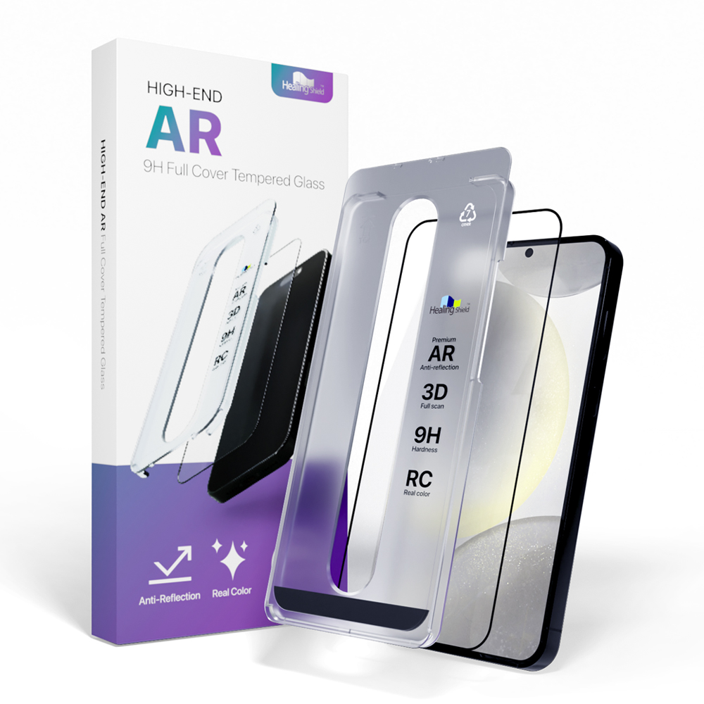 핸드폰 하이엔드 풀커버 AR 고화질 강화유리 액정보호필름 갤럭시S24, 1매입