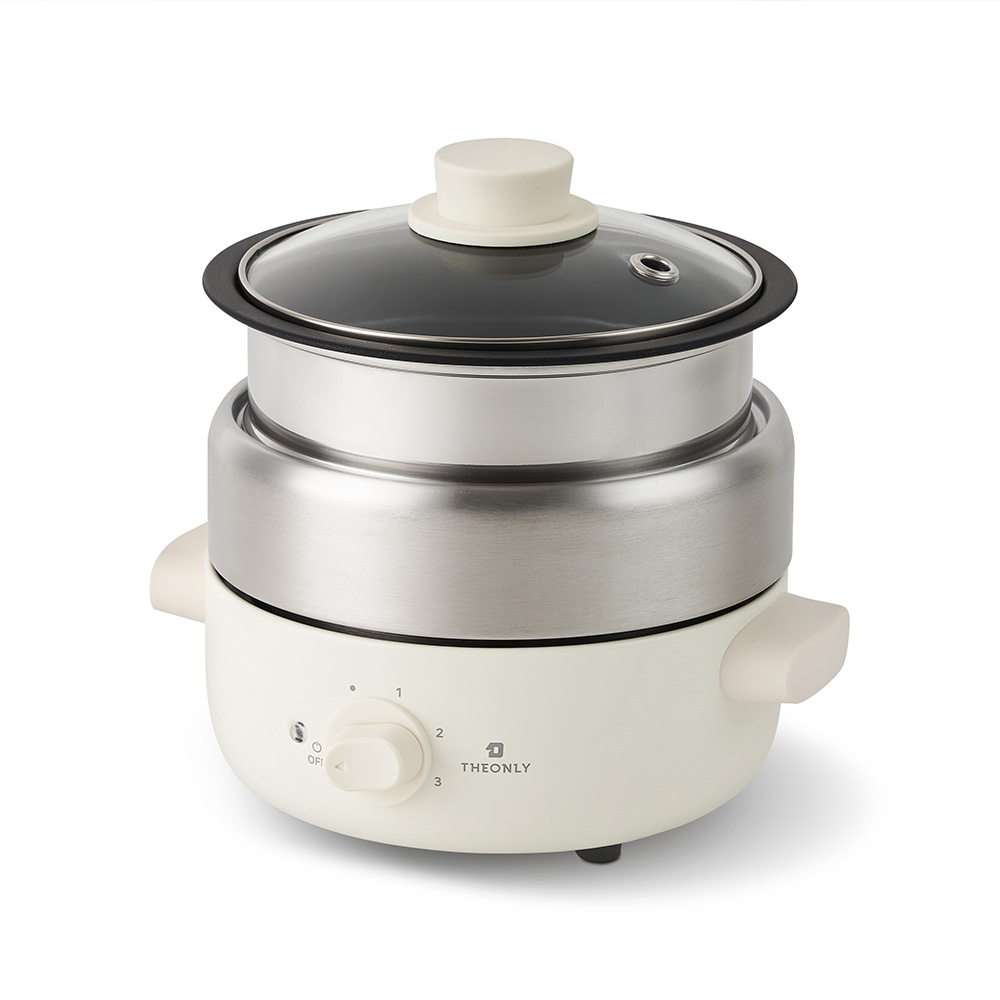 디온리 올스텐 4in1 분리형 계란찜기 멀티쿠커 전골냄비 전기그릴 라면포트 NJM221CW