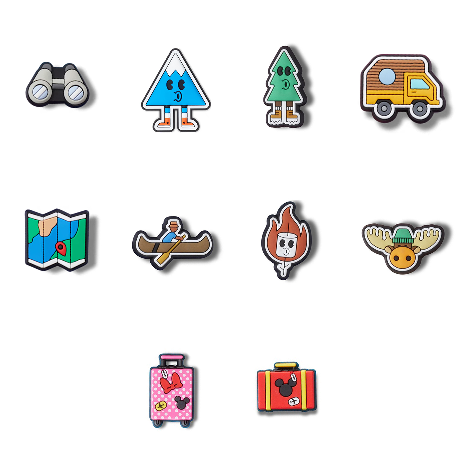 크록스 캠핑 지비츠 등산 여행 백패킹 LED 세트