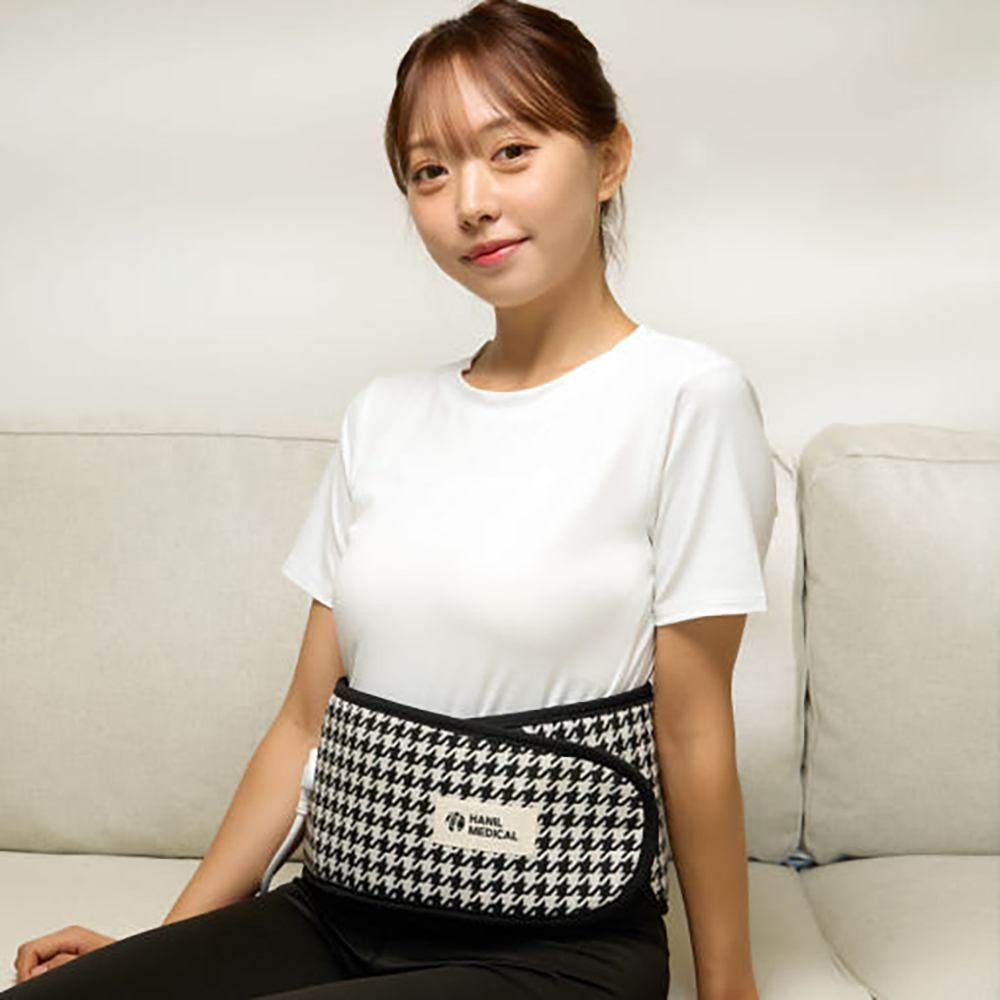 한일의료기 허리 찜질기 전기 온열 찜질팩 배 복부 복대 등 생리통 벨트 원적외선 온열기