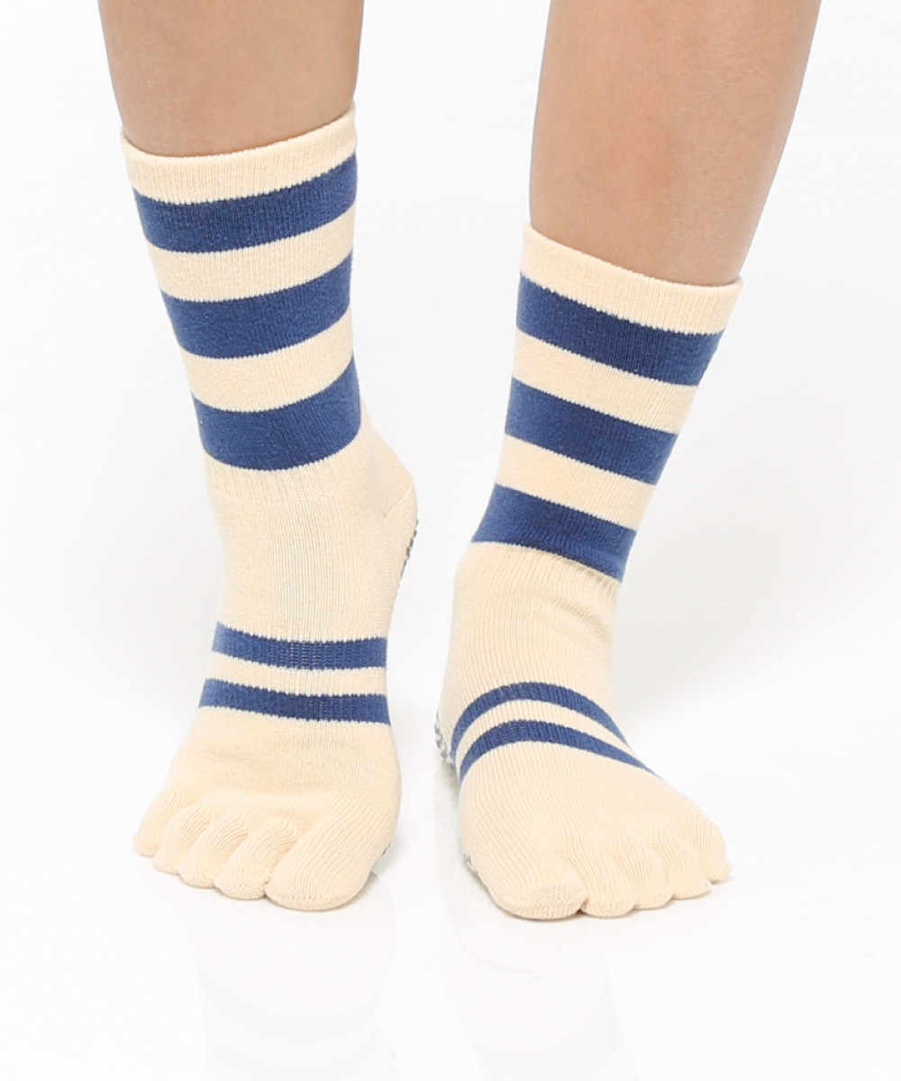 떰토 Cream Socks 필라테스 양말 토삭스 미끄럼방지 삭스 - 메인 이미지