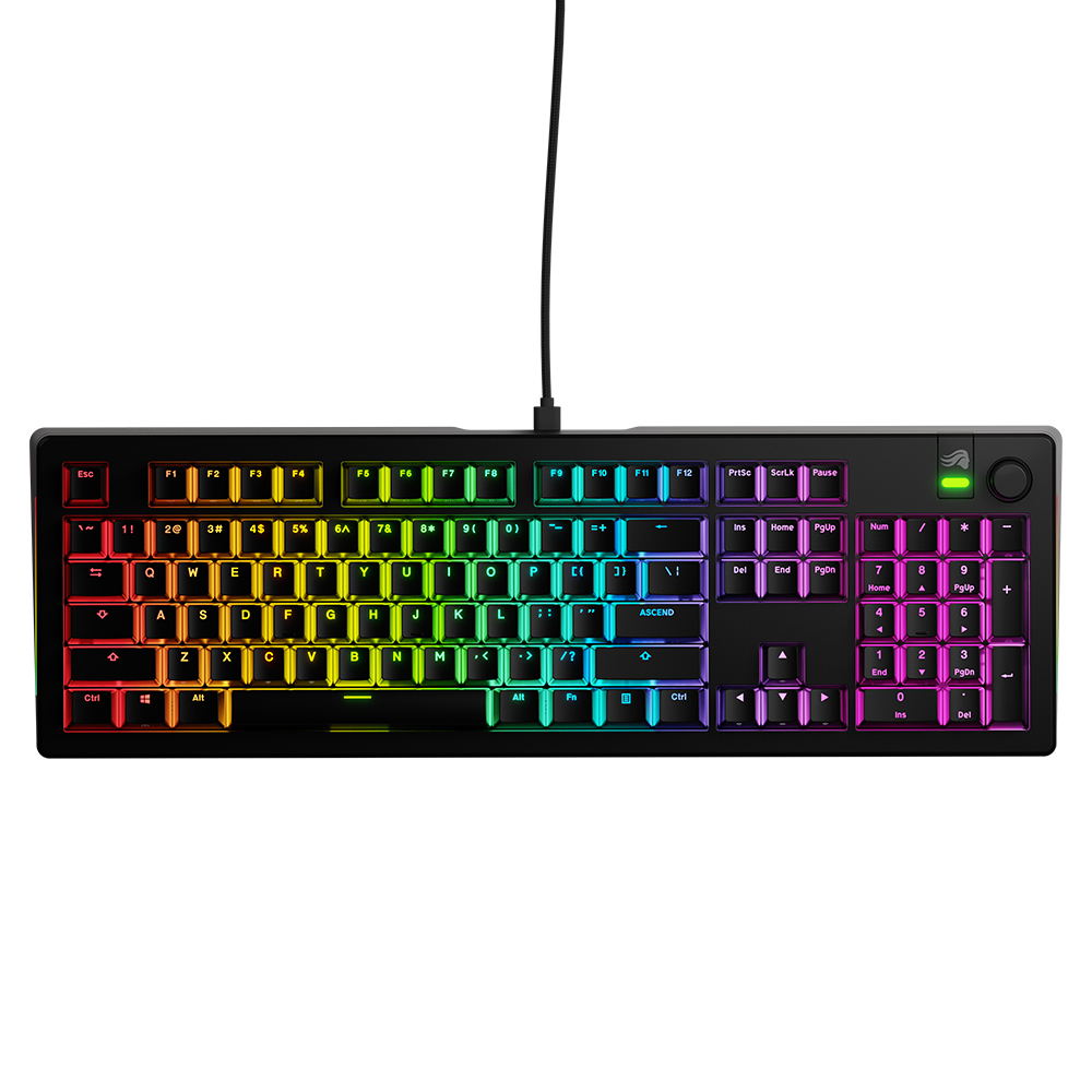 글로리어스 GMMK3 100% Prebuilt 커스텀 기계식 게이밍 키보드 (블랙/화이트) - 상세 이미지 2