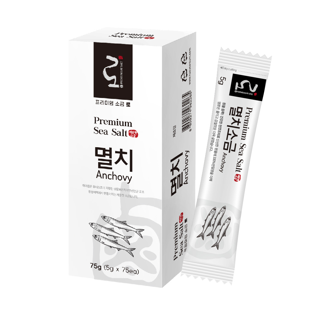 해여름 프리미엄 천일염 로 멸치소금 스틱 (5g, 15개입) - 상세 이미지 2
