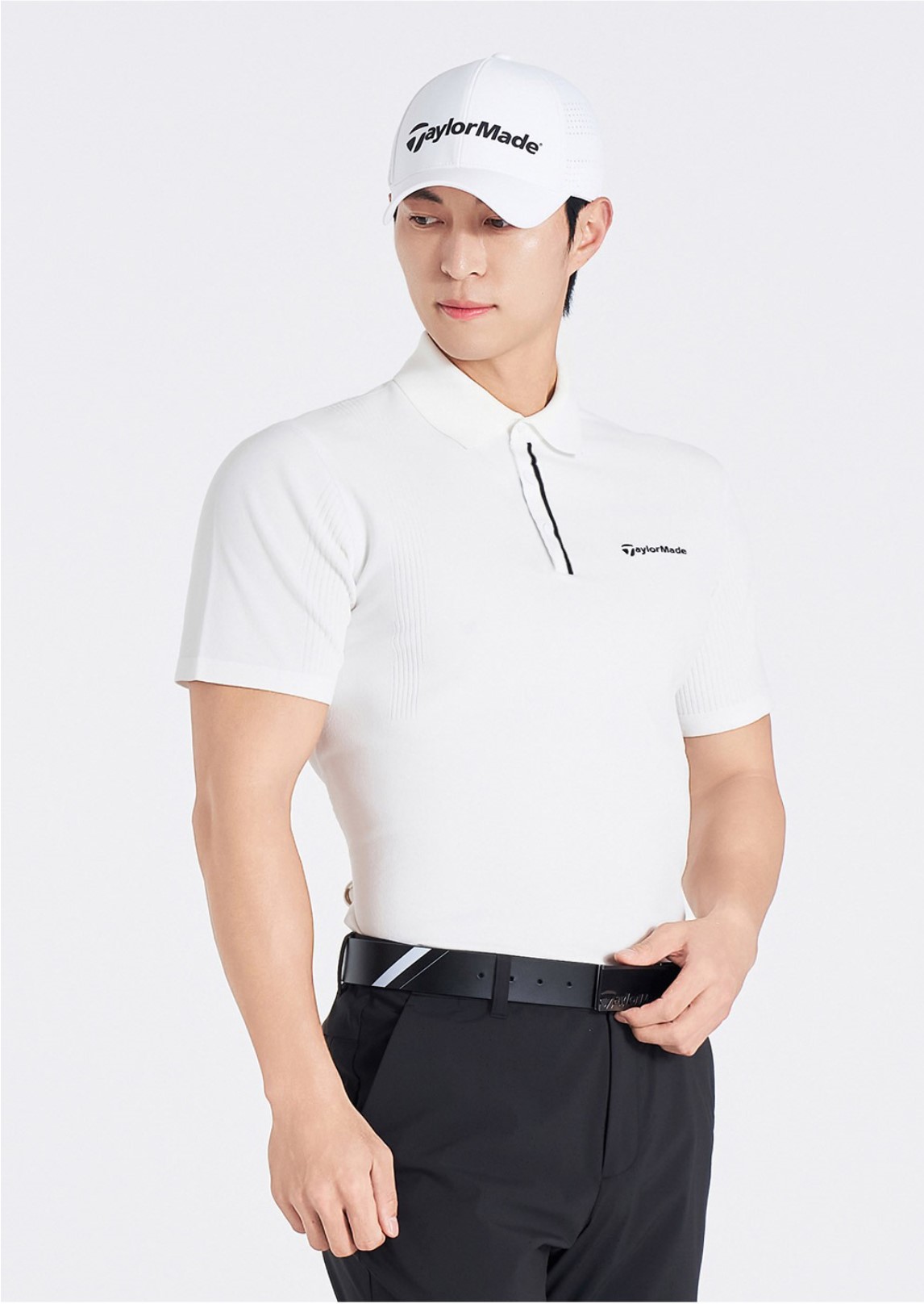 테일러메이드어패럴 테일러메이드골프웨어 남성 반팔 니트 여름 기능성 반팔 스웨터 O2121 - 상세 이미지 3