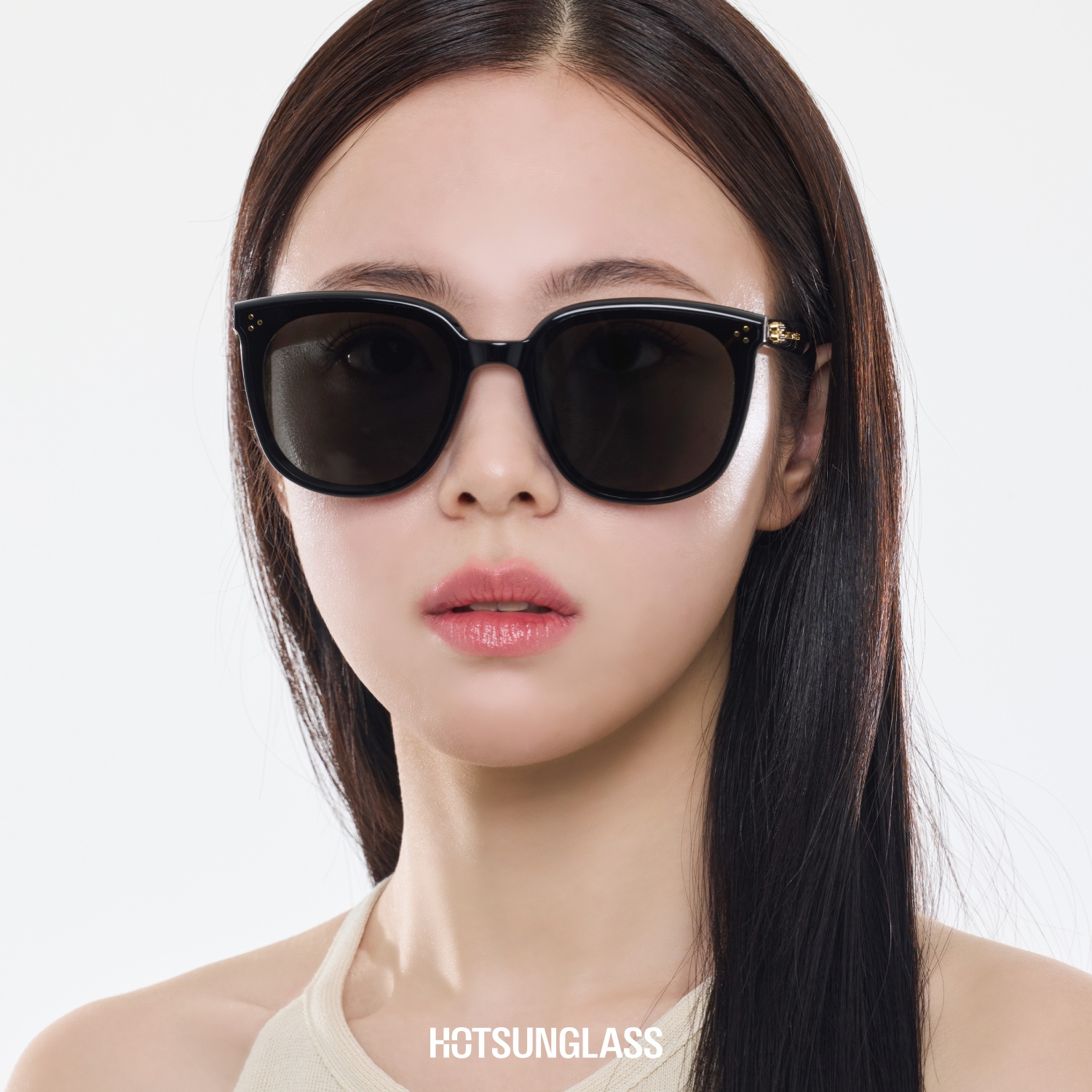 젠틀몬스터 선글라스 레이디랭 01 블랙 플랫바 오버사이즈 검정 뿔테 남자 여자선글라스 : 핫선글라스