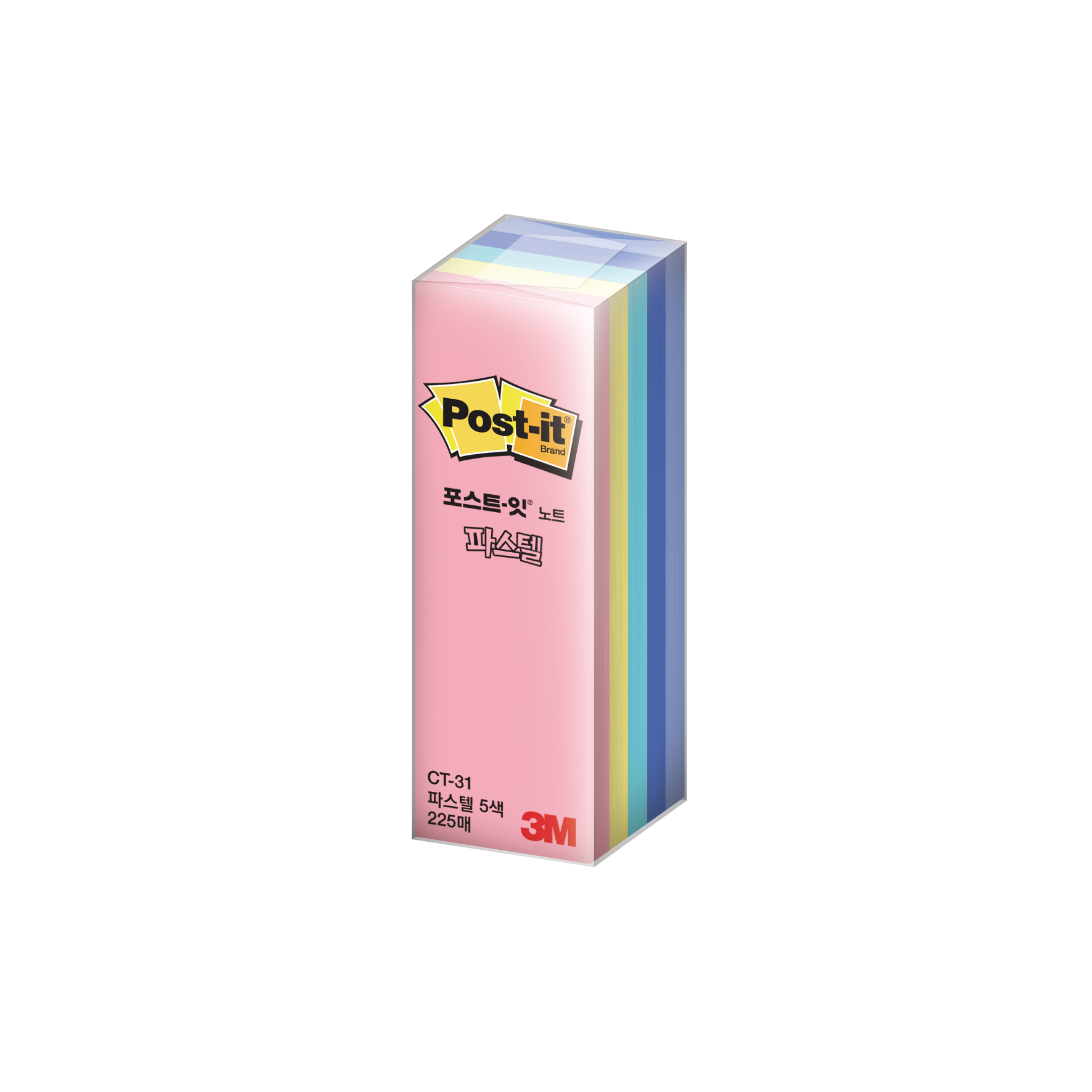 3M 포스트잇 큐브 파스텔 CT-31 50매X5패드 - 상품 이미지