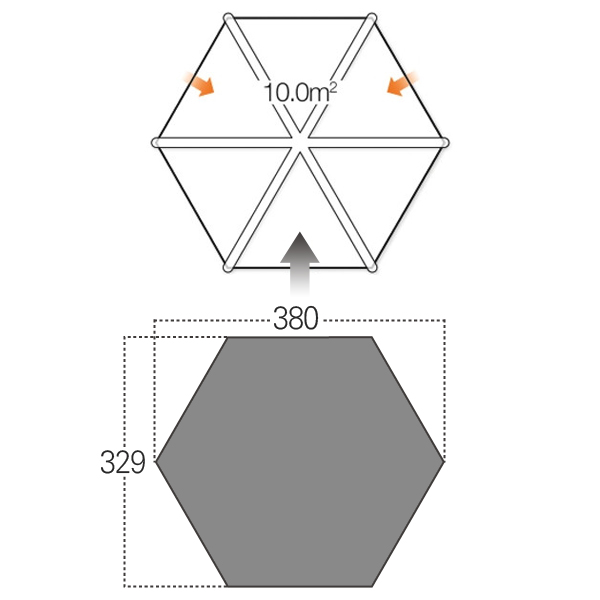 반고 에어허브 헥스 카페트 캠핑 텐트 러그 논슬립 바닥 매트 돗자리