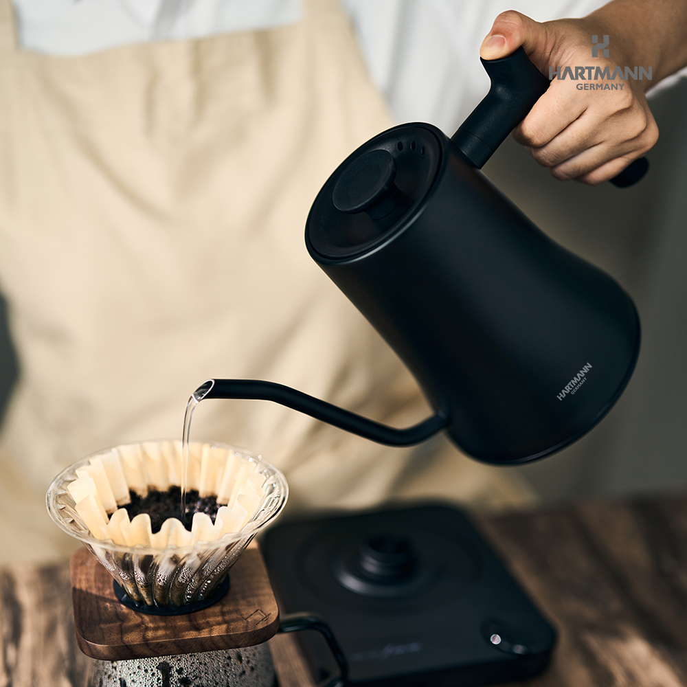 하트만 전기 드립 커피포트 온도조절 보온 전기주전자 미니 티포트 홈카페