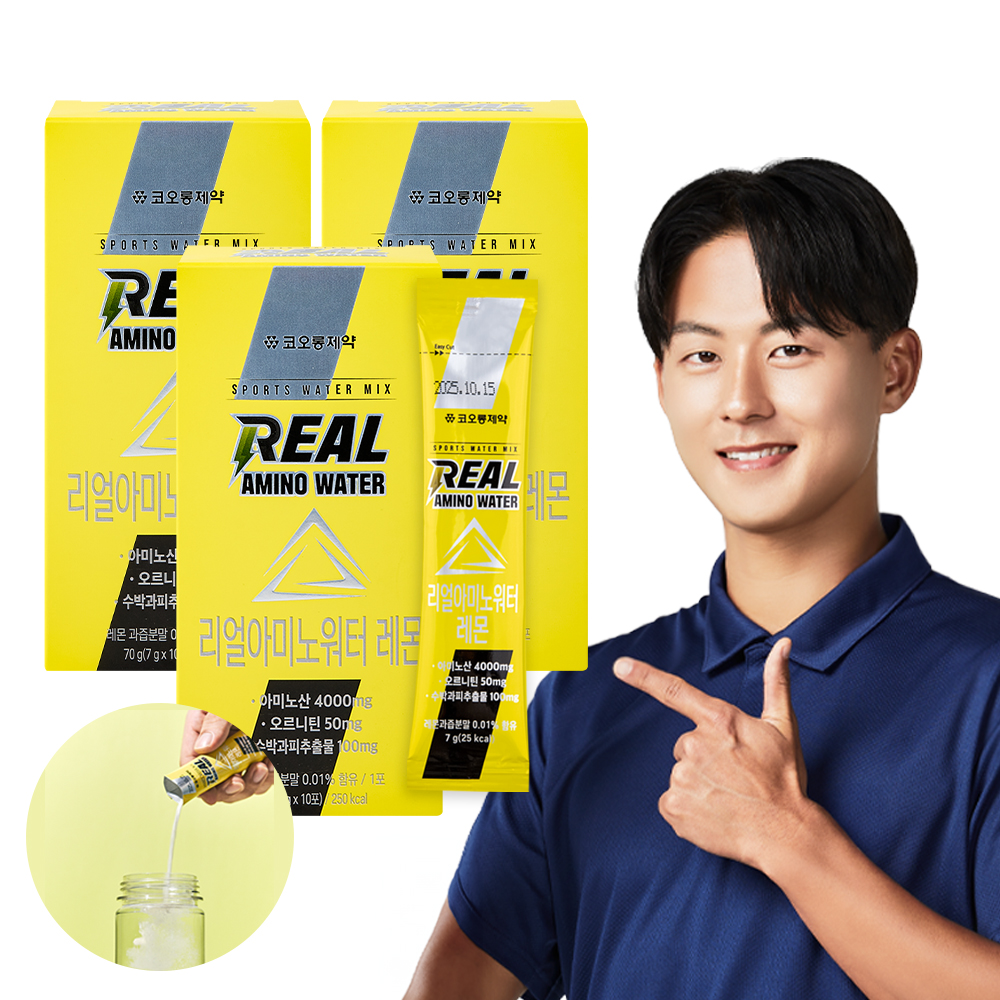 코오롱제약 리얼아미노워터 레몬 10포 (3세트)
