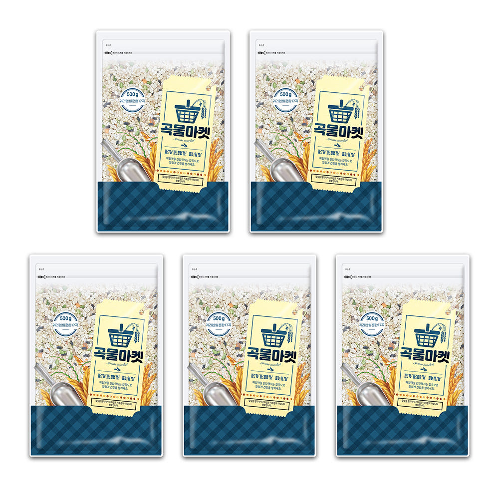 곡물마켓 귀리렌틸혼합17곡 500g 5개(8,400원/무료)